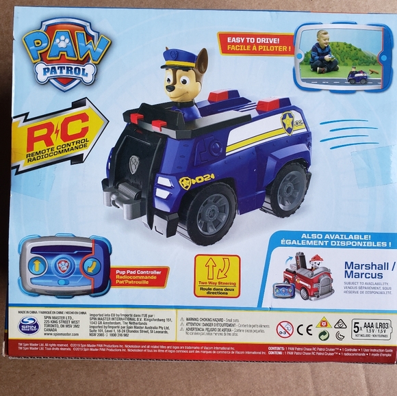 NEW! PAW Patrol Chase Remote Control Police Cruiser - Picture 3 of 3